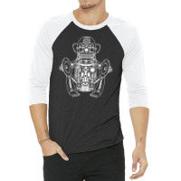 Musician Monkey Robot 3/4 Sleeve Shirt | Artistshot