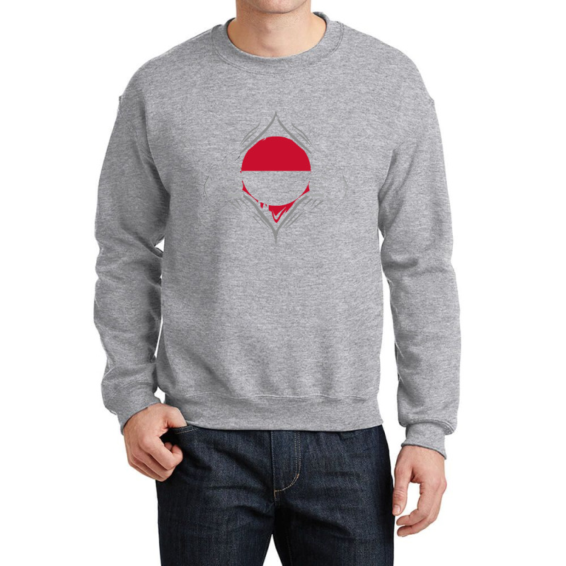 Greenland T  Shirt Two Hands Ripping Revealing Flag Of Greenland T  Sh Crewneck Sweatshirt | Artistshot