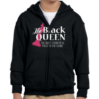 Queen Powerful Piece In The Game Youth Zipper Hoodie | Artistshot