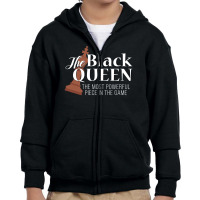 Black Queen Youth Zipper Hoodie | Artistshot