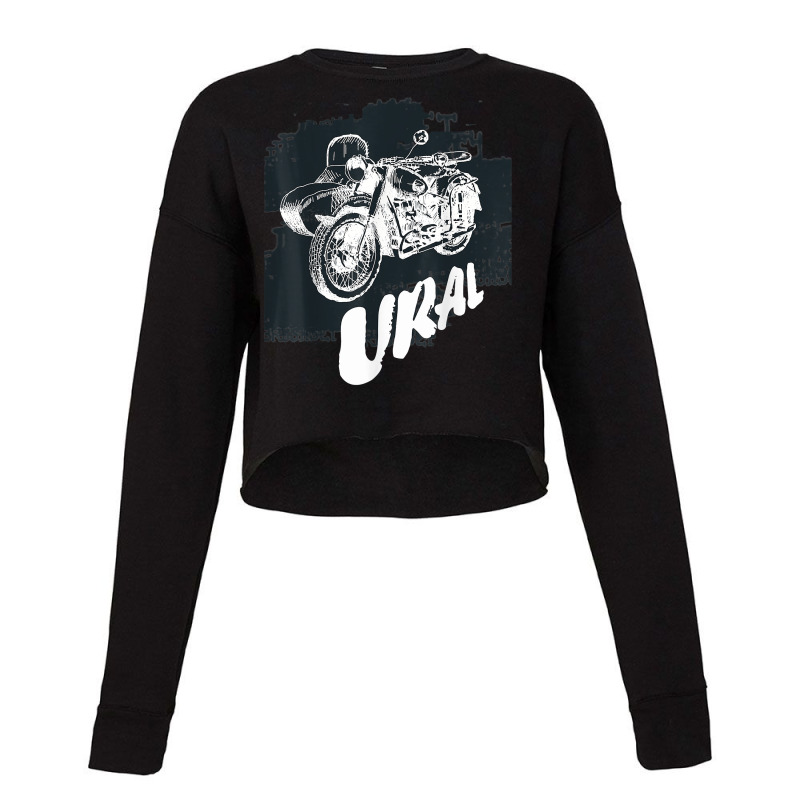 Retro Motorcycle Ural T Shirt   Vintage Sidecar Motorbike T Shirt Cropped Sweater by CrespinoEllawyn | Artistshot