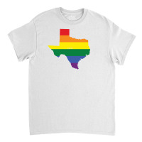 Texas Rainbow Flag Classic T-shirt | Artistshot