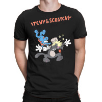 Us The Simpsons Itchy & Scratchy Hammer 01 Heather Grey H T Shirt T-shirt | Artistshot