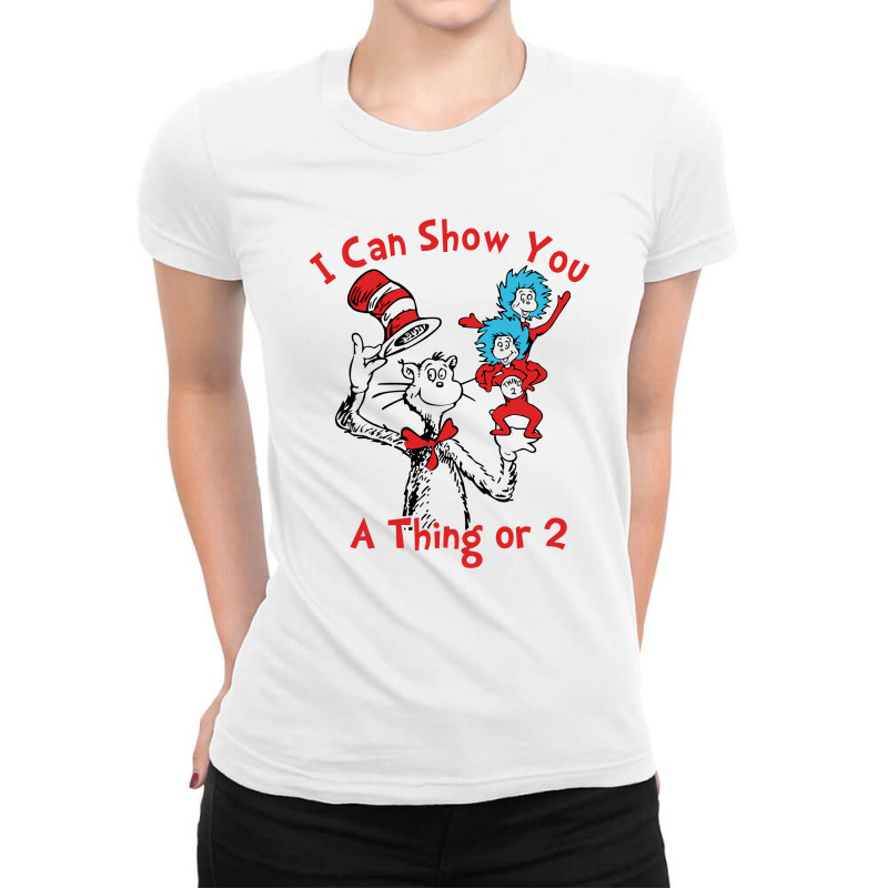 Custom The Cat In The Hat Ladies Fitted T shirt By Banapeth