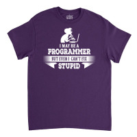 I May Be A Programmer, But Even I Can't Fix Stupid Classic T-shirt | Artistshot