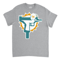 Miami Dolphins Uzi Gun Shirt Birthday Gift Happy Birthday 