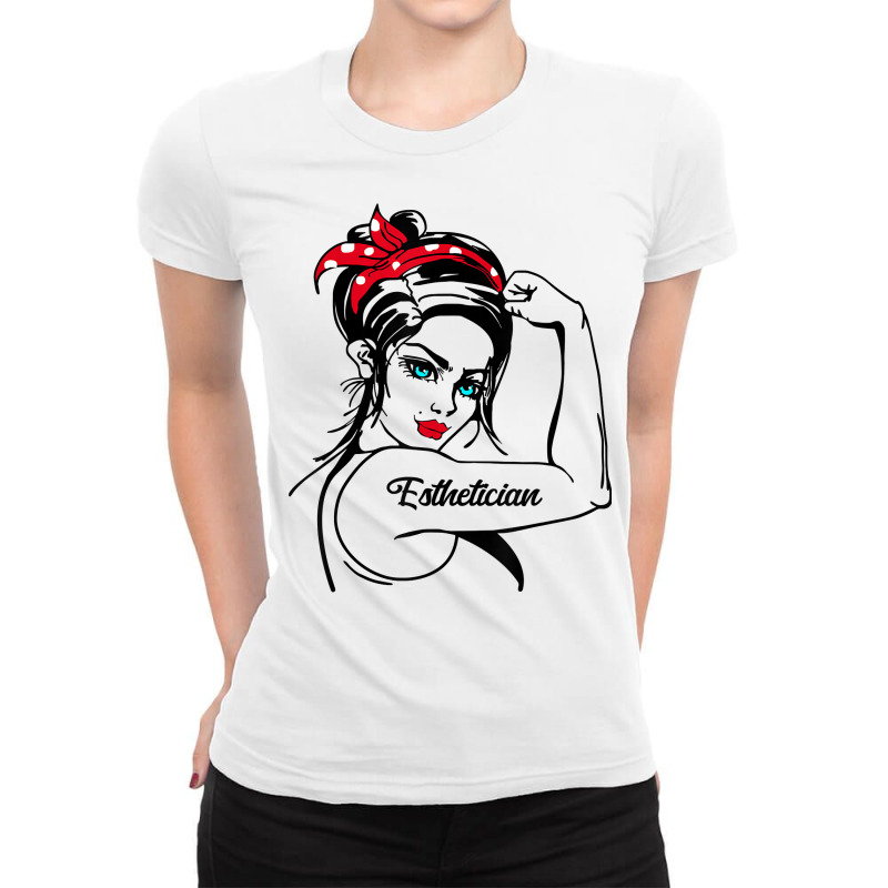 Esthetician Rosie The Riveter Pin Up T Shirt Ladies Fitted T-shirt | Artistshot