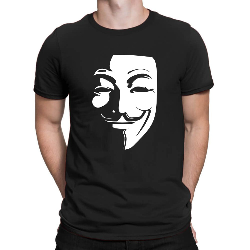 NEU Colour Fashion S-XXL Anonymous Guy Fawkes Maske Druck Gift Herren T-Shirt 