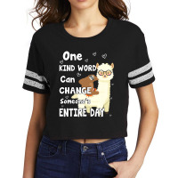 Unity Day Orange Tee Anti Bullying Gifts One Kind Word Llama 30 Scorecard Crop Tee | Artistshot