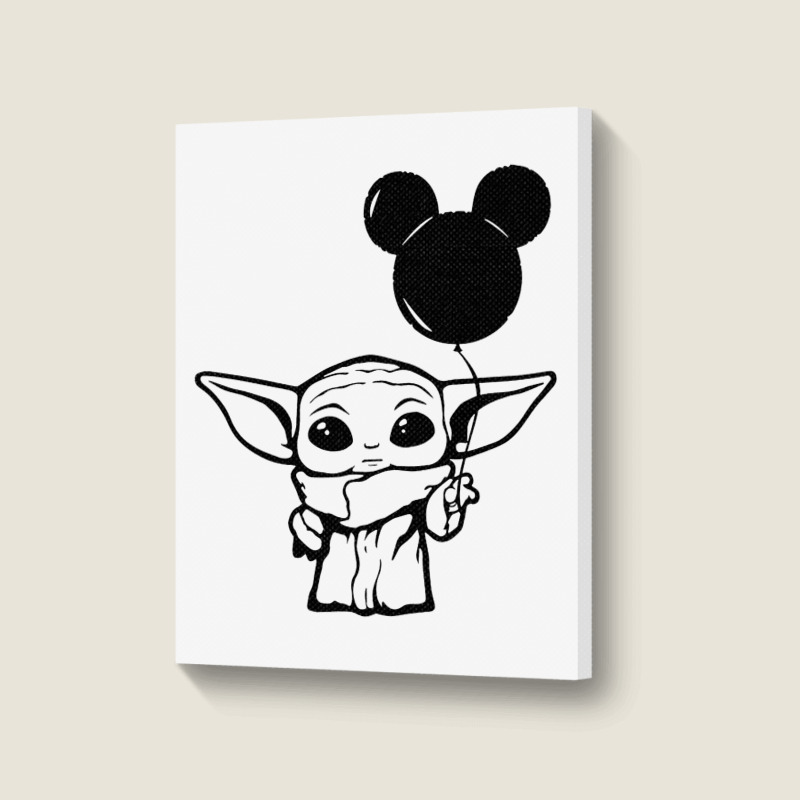 Custom Baby Yoda And Black Balloons Coffee Mug By Cm-arts - Artistshot