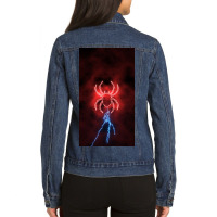 Neon Spider Ladies Denim Jacket | Artistshot