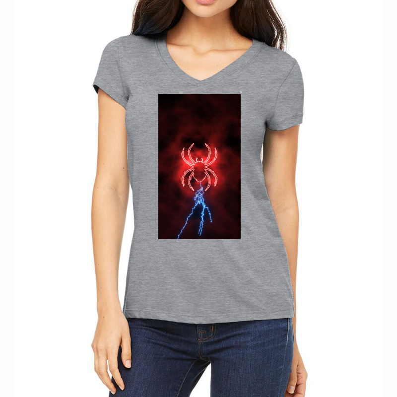 Neon Spider Women's V-neck T-shirt | Artistshot