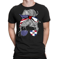 American Dominican Republic Patriot Flag Women Girl Grown T Shirt T-shirt | Artistshot