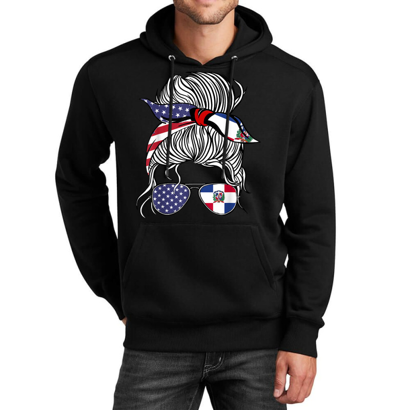 American Dominican Republic Patriot Flag Women Girl Grown T Shirt Unisex Hoodie by hustonfkobar3 | Artistshot