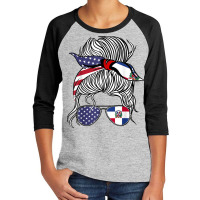 American Dominican Republic Patriot Flag Women Girl Grown T Shirt Youth 3/4 Sleeve | Artistshot