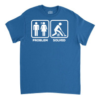 Problem Solved Curling Funny Classic T-shirt. By Artistshot
