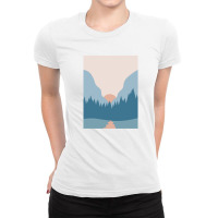 Blue Forest Ladies Fitted T-shirt | Artistshot