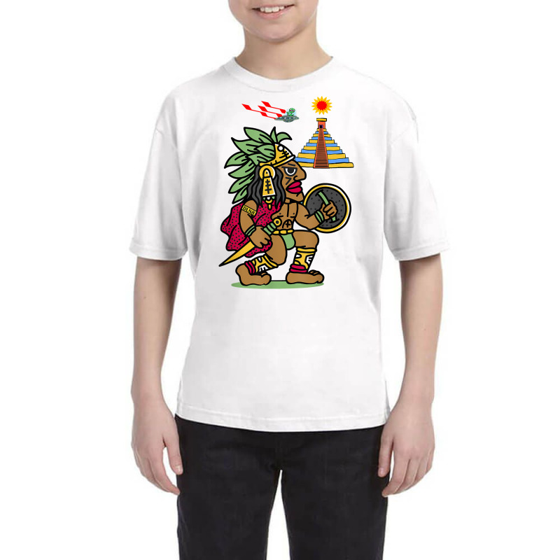 Ancient Aztec Warrior Dln8 Aliens At Tenochtitlan T Shirt Youth Tee by rostinoko | Artistshot