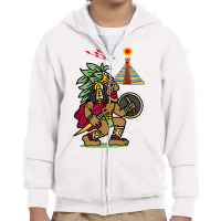 Ancient Aztec Warrior Dln8 Aliens At Tenochtitlan T Shirt Youth Zipper Hoodie | Artistshot