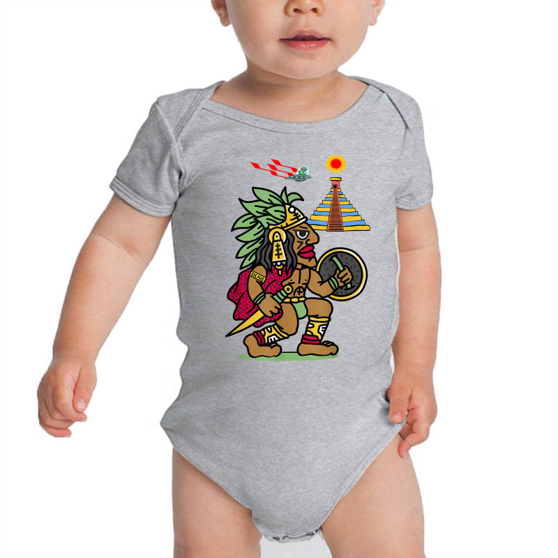 Ancient Aztec Warrior Dln8 Aliens At Tenochtitlan T Shirt Baby Bodysuit by rostinoko | Artistshot