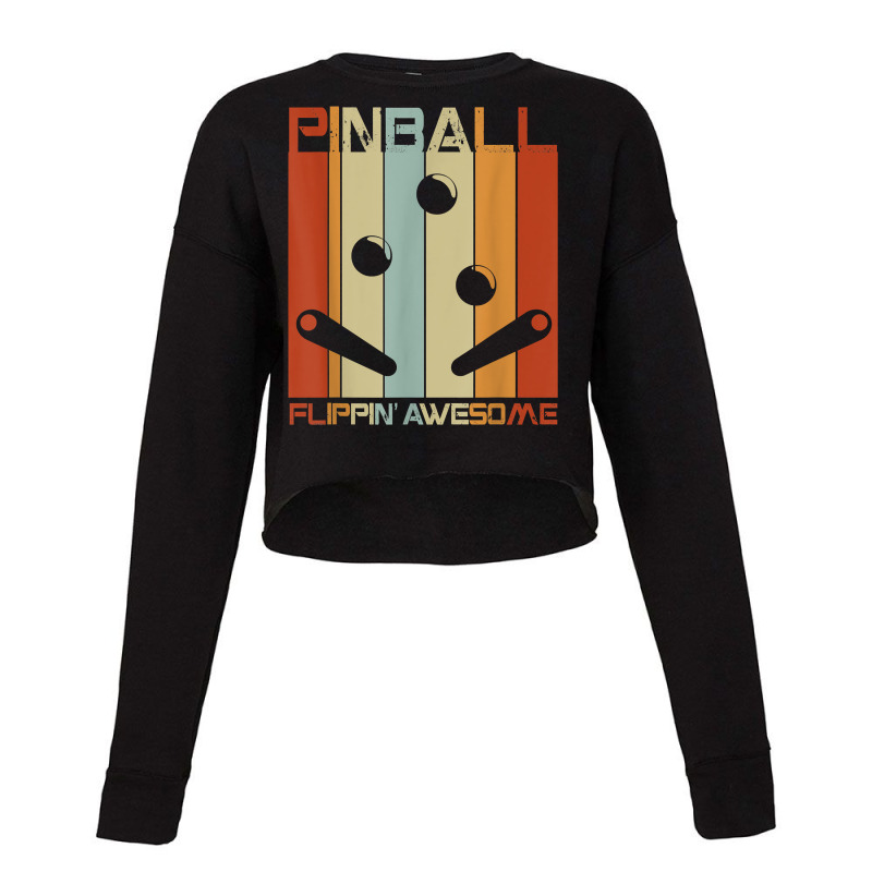 Pinball Funny Retro Vintage Arcade Game Machine Lover Gift T Shirt Cropped Sweater by gehriglyssy | Artistshot