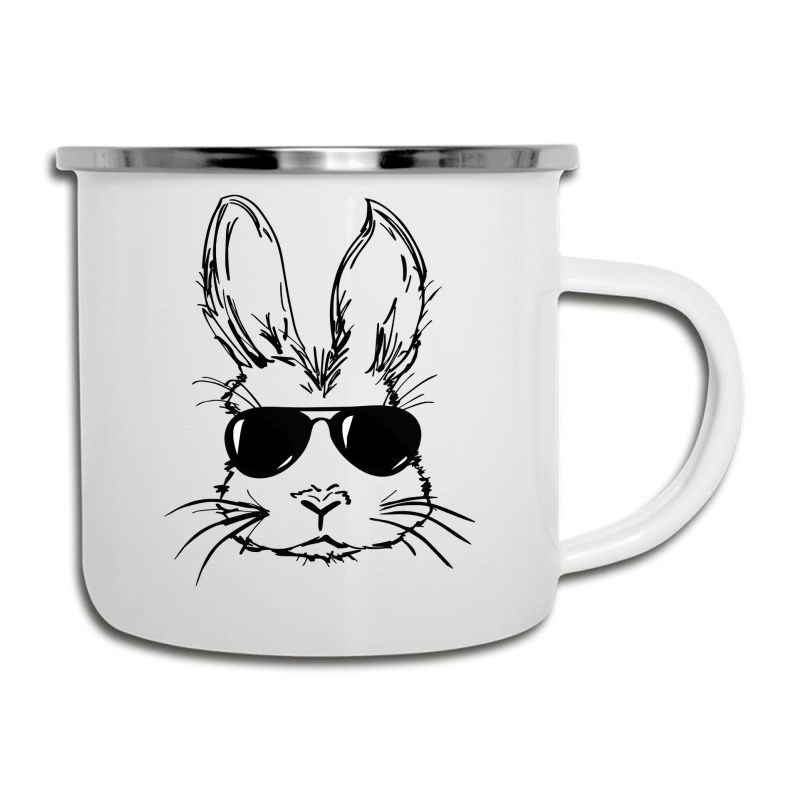 Bunny Face With Sunglasses Easter Day For Boys Men Kids Camper Cup by bakien89 | Artistshot