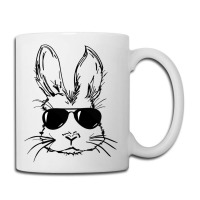 Bunny Face With Sunglasses Easter Day For Boys Men Kids Coffee Mug | Artistshot