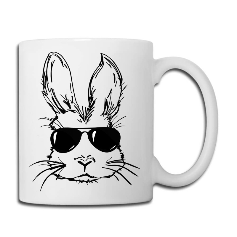 Bunny Face With Sunglasses Easter Day For Boys Men Kids Coffee Mug by bakien89 | Artistshot