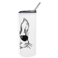 Bunny Face With Sunglasses Easter Day For Boys Men Kids Skinny Tumbler | Artistshot