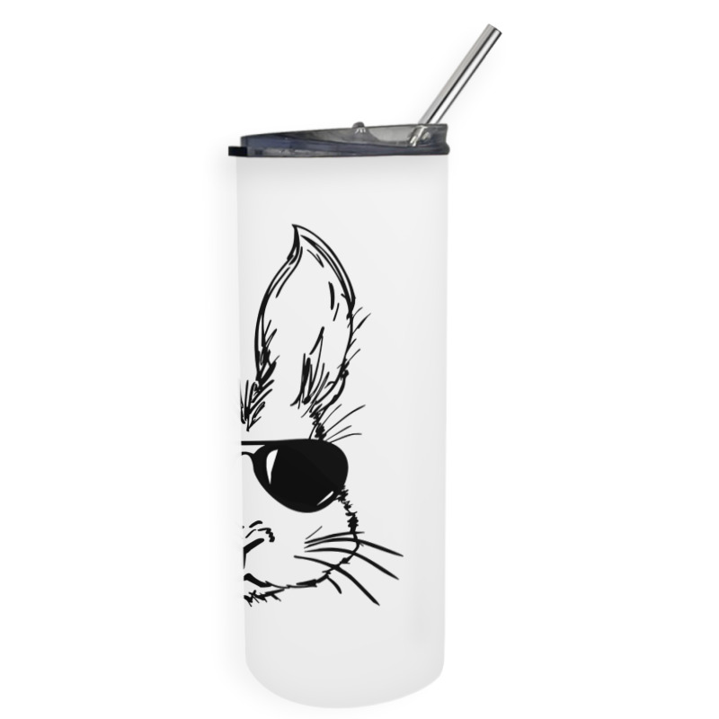 Bunny Face With Sunglasses Easter Day For Boys Men Kids Skinny Tumbler by bakien89 | Artistshot