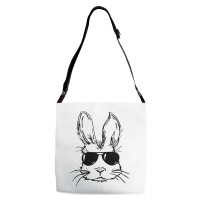 Bunny Face With Sunglasses Easter Day For Boys Men Kids Adjustable Strap Totes | Artistshot