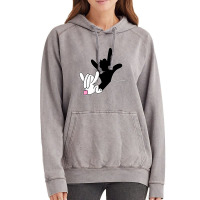 Bunny Reflection I Love You Hand Sign Language Asl Easter T Shirt Vintage Hoodie | Artistshot