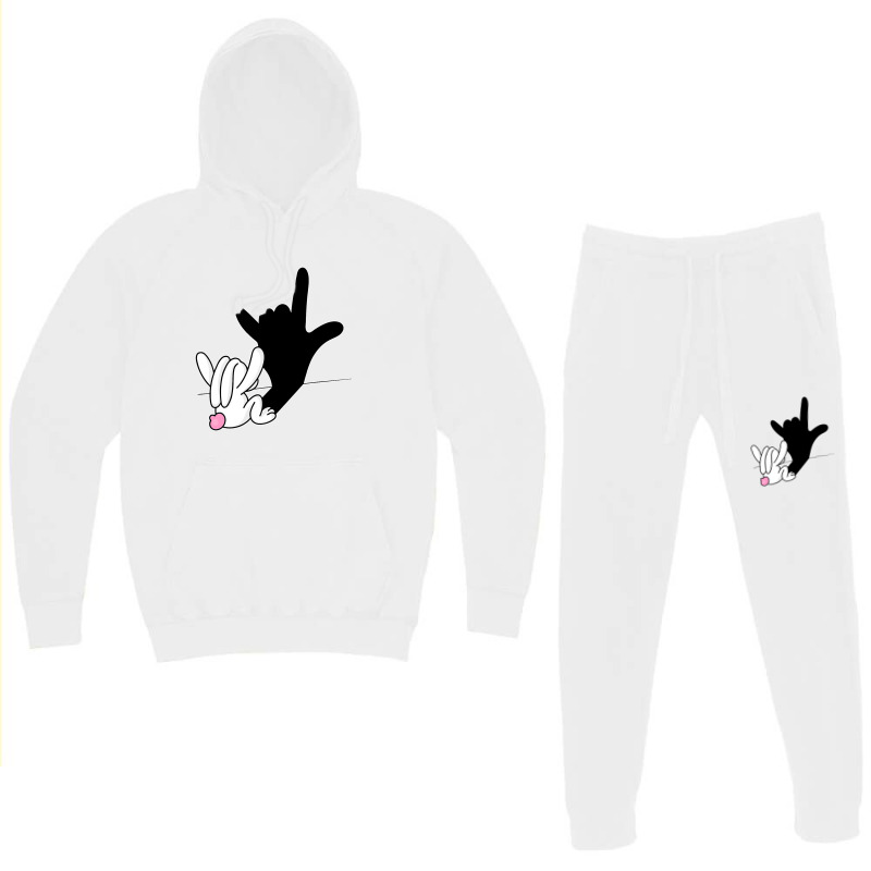 Bunny Reflection I Love You Hand Sign Language Asl Easter T Shirt Hoodie & Jogger set by bakien89 | Artistshot