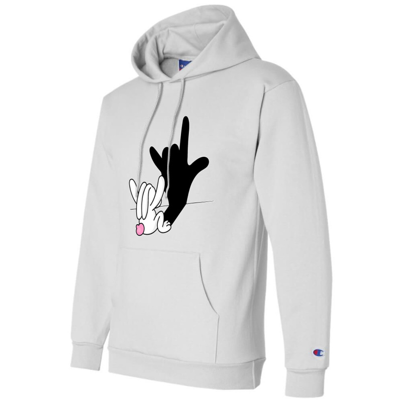 Bunny Reflection I Love You Hand Sign Language Asl Easter T Shirt Champion Hoodie by bakien89 | Artistshot