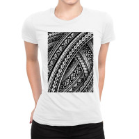 Polynesian Tribal Tongan Samoan Islander Design T Shirt Ladies Fitted T-shirt | Artistshot