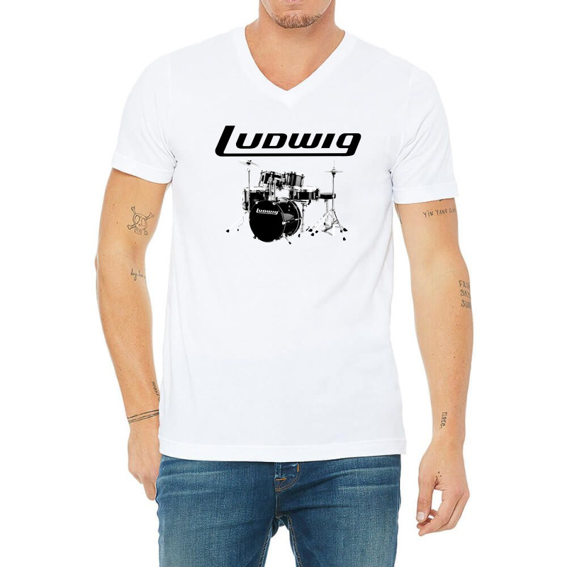 Ludwig Drum V-neck Tee | Artistshot