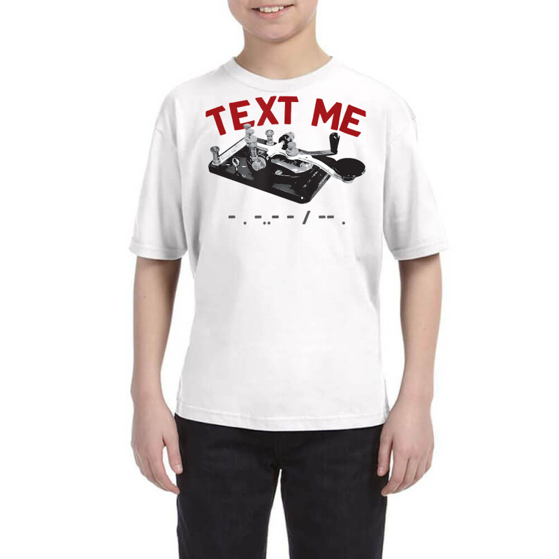 Text Me  Morse Code Key  Ham Radio T Shirt Youth Tee by ruffelbzk | Artistshot