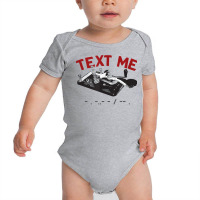 Text Me  Morse Code Key  Ham Radio T Shirt Baby Bodysuit | Artistshot