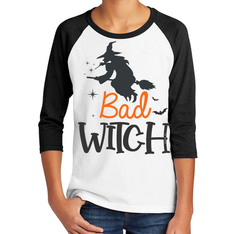 Halloween - Bad Witch Youth 3/4 Sleeve by Slukable Art | Artistshot