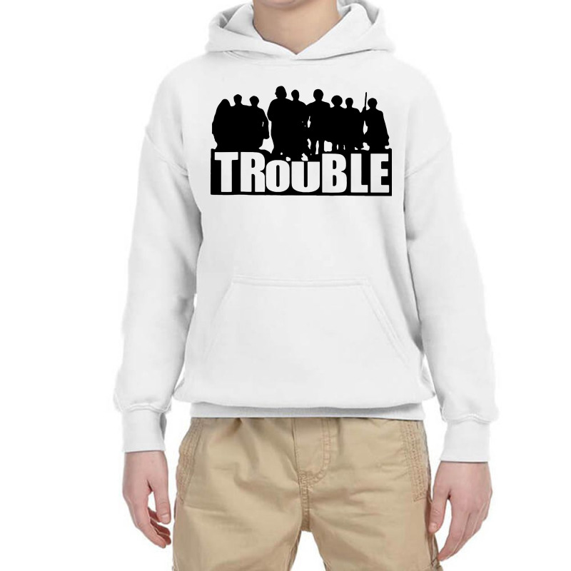 Trouble War Youth Hoodie by Woko Art | Artistshot