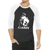 Johnny Cash Guitar 3/4 Sleeve Shirt | Artistshot