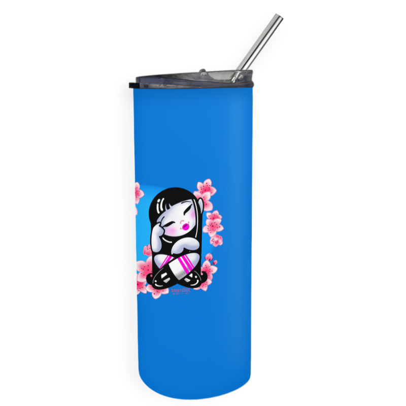 Cherry Blossom Twins Skinny Tumbler | Artistshot