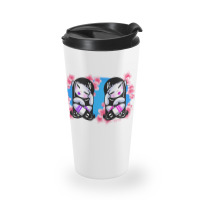 Cherry Blossom Twins Travel Mug | Artistshot