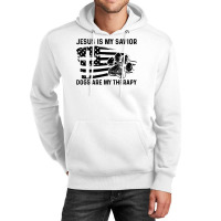 Christian Jesus Is My Savior Dogs Are My Therapy 404 Bibble Jesus Unisex Hoodie | Artistshot