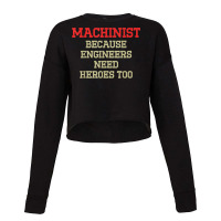 Machinist Person Machine Operator Machining T Shirt Cropped Sweater | Artistshot