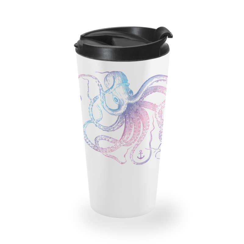 Octopus Shirt Cool Vintage Marine Biologist Ocean Sea Life 1 T Shirt Travel Mug | Artistshot