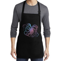 Octopus Shirt Cool Vintage Marine Biologist Ocean Sea Life 1 T Shirt Medium-length Apron | Artistshot