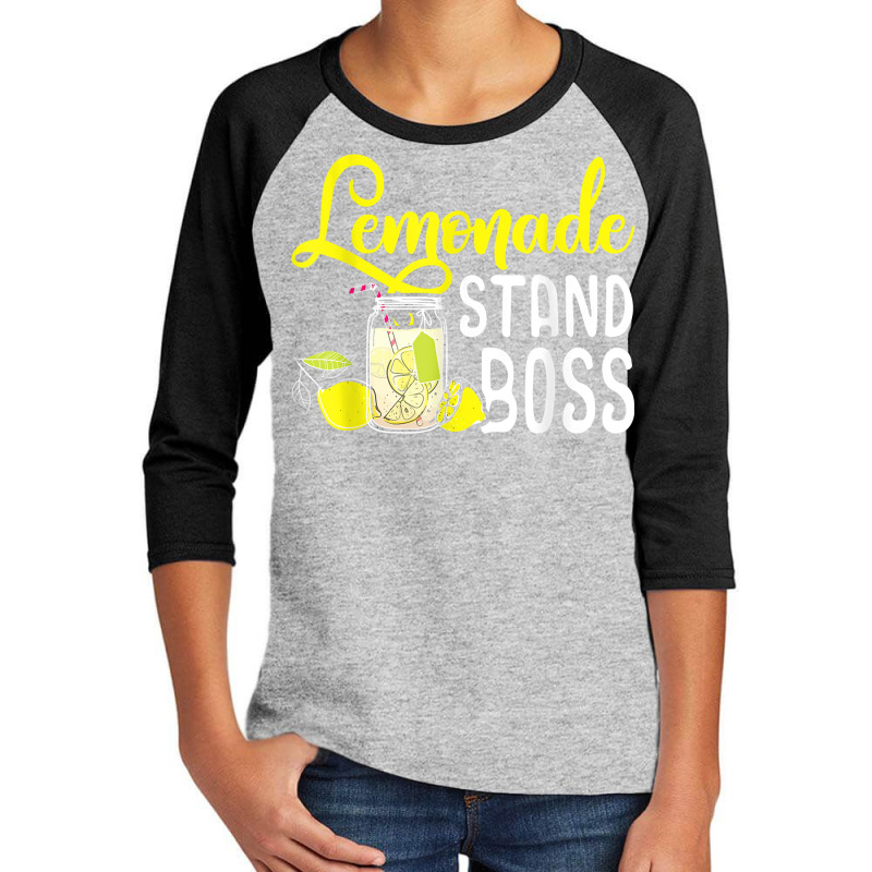 Lemonade Stand Boss Funny Lemon Juice Business T Shirt T Shirt Youth 3/4 Sleeve by BrunkeMiaysia | Artistshot