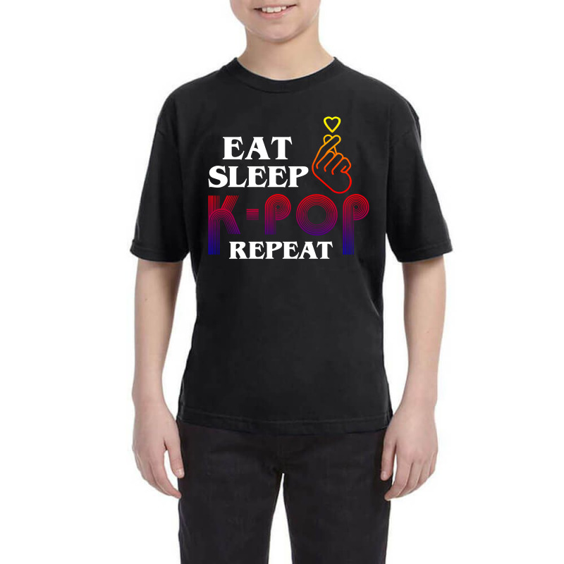 Eat Sleep K-pop Repeat For Dark Youth Tee | Artistshot