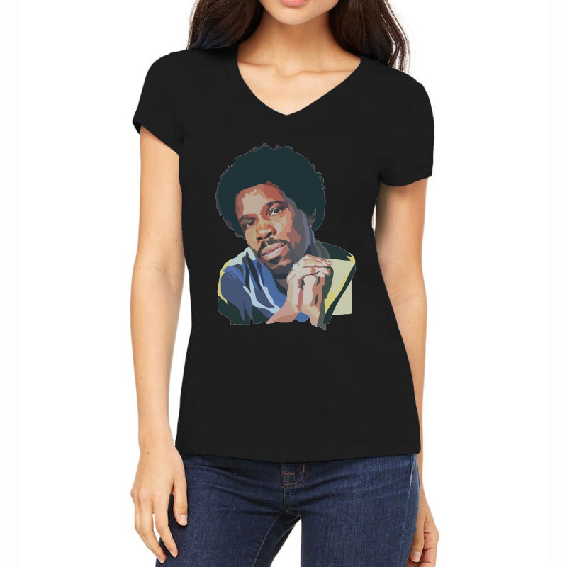 My Favorite People Billy Ocean Art Women's V-Neck T-Shirt by ArtistConner | Artistshot